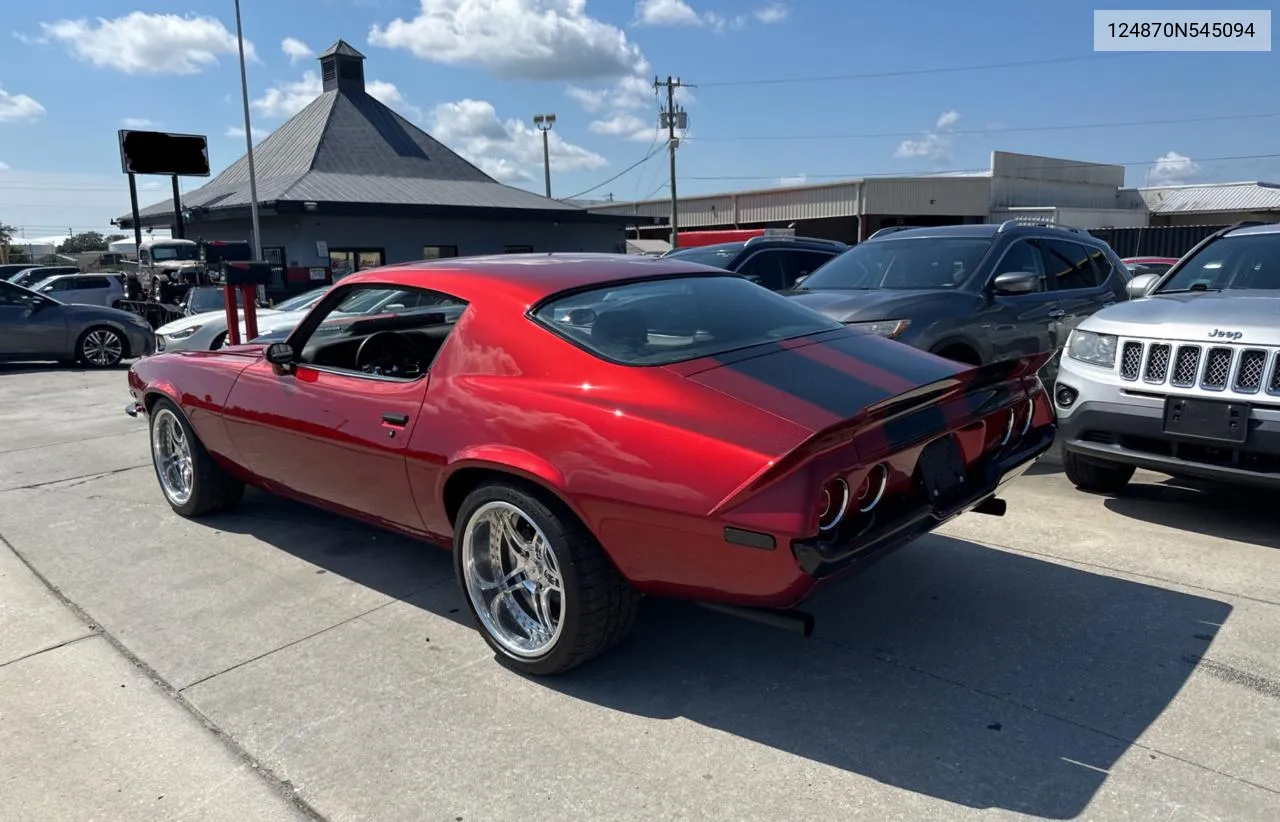 1970 Chevrolet Camaro VIN: 124870N545094 Lot: 72373914