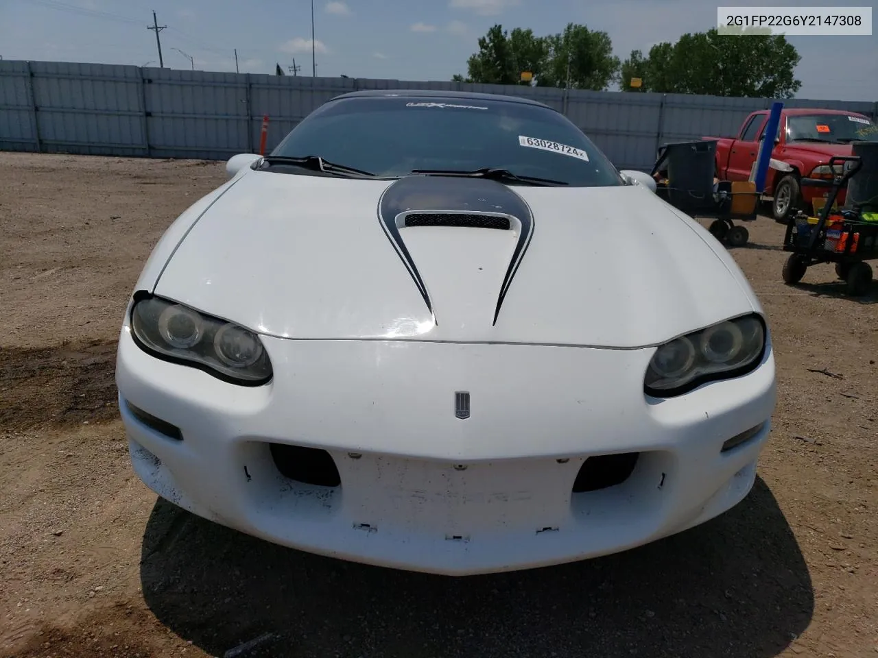 2000 Chevrolet Camaro Z28 VIN: 2G1FP22G6Y2147308 Lot: 63028724