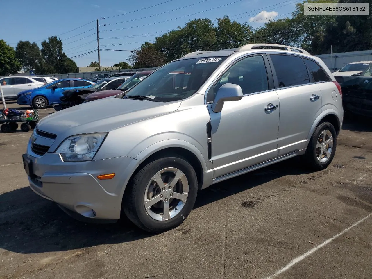 2012 Chevrolet Captiva Sport VIN: 3GNFL4E58CS618152 Lot: 69321954