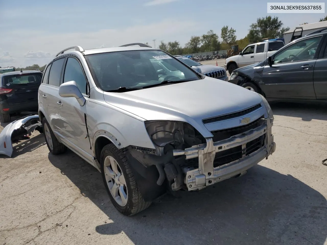 2014 Chevrolet Captiva Lt VIN: 3GNAL3EK9ES637855 Lot: 71291984