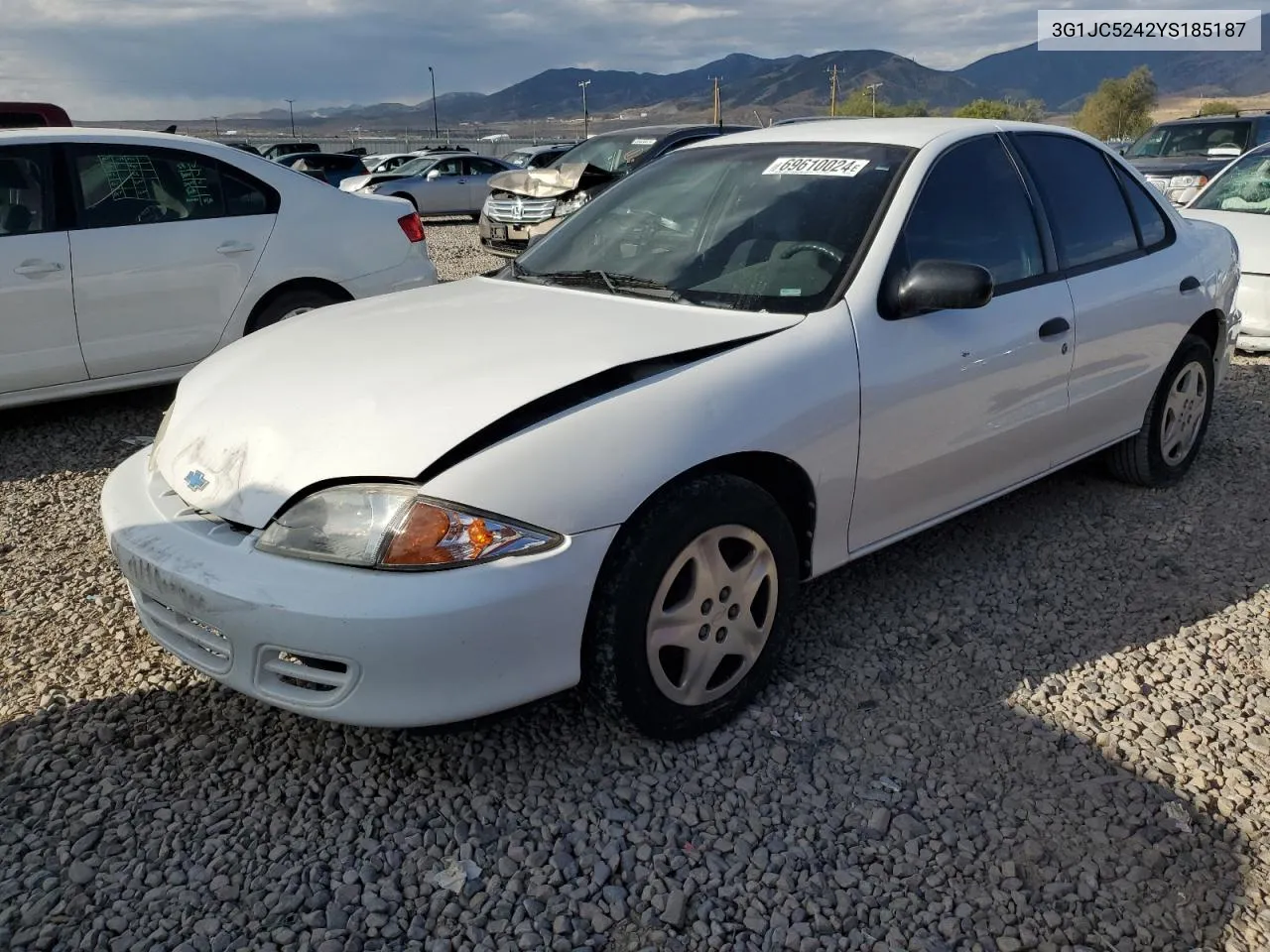 2000 Chevrolet Cavalier VIN: 3G1JC5242YS185187 Lot: 69610024