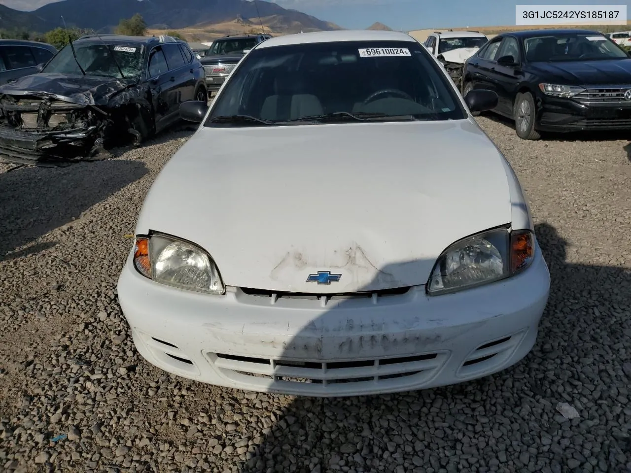 2000 Chevrolet Cavalier VIN: 3G1JC5242YS185187 Lot: 69610024