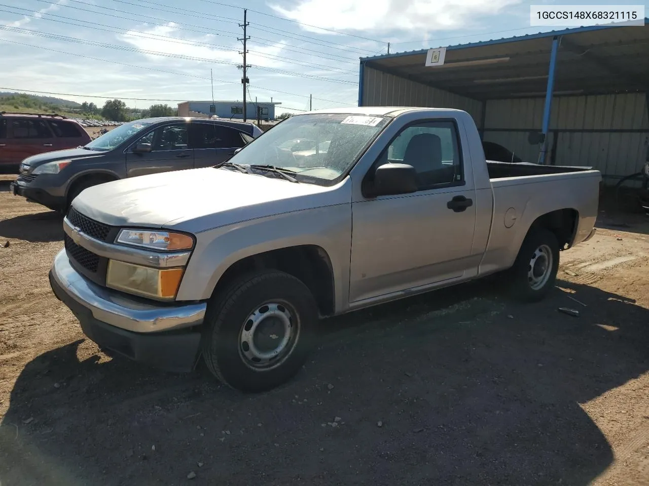 2006 Chevrolet Colorado VIN: 1GCCS148X68321115 Lot: 71217184