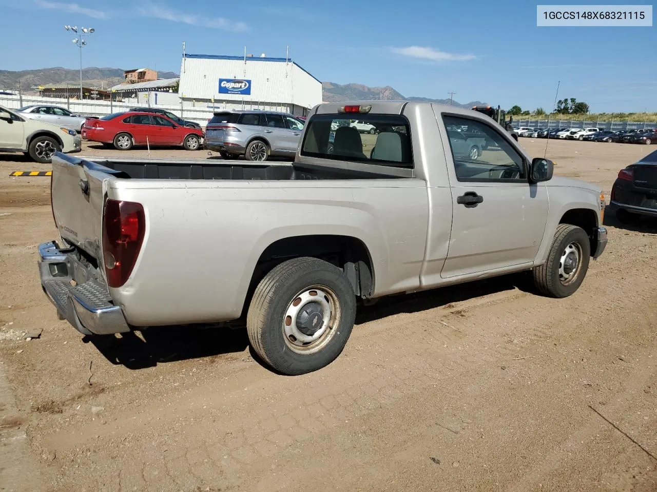 2006 Chevrolet Colorado VIN: 1GCCS148X68321115 Lot: 71217184