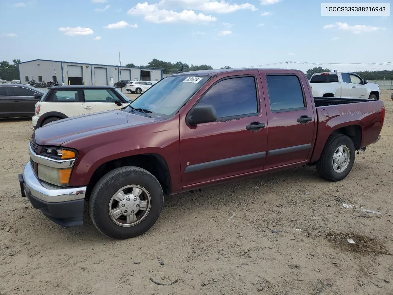 2008 Chevrolet Colorado Lt VIN: 1GCCS339388216943 Lot: 69306274