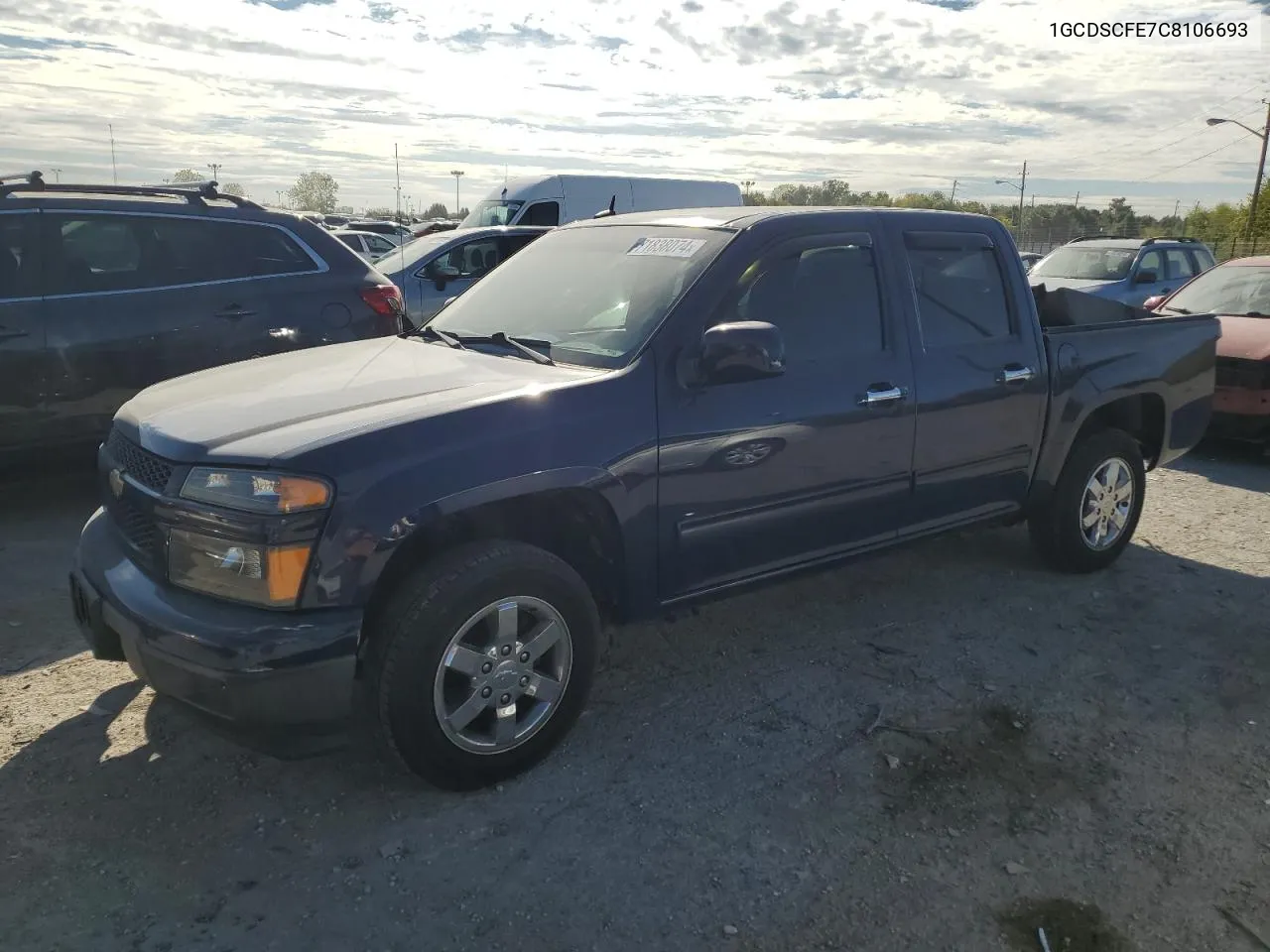 2012 Chevrolet Colorado Lt VIN: 1GCDSCFE7C8106693 Lot: 71838074