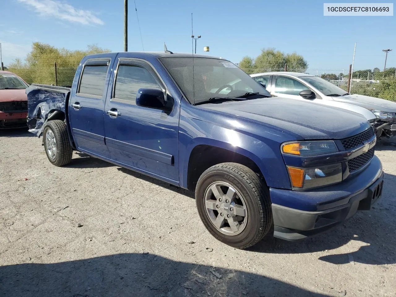 2012 Chevrolet Colorado Lt VIN: 1GCDSCFE7C8106693 Lot: 71838074