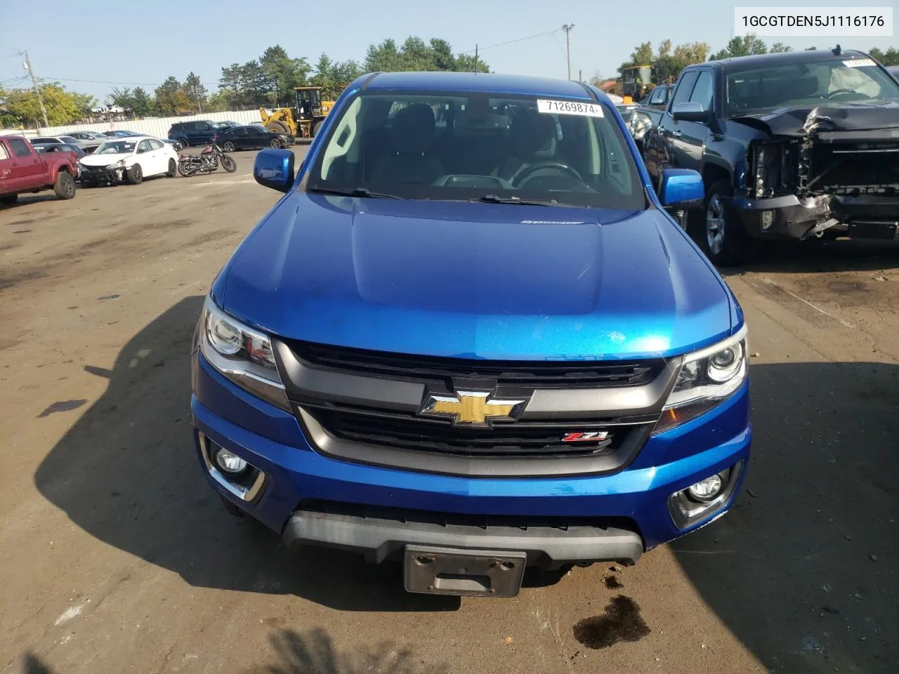 2018 Chevrolet Colorado Z71 VIN: 1GCGTDEN5J1116176 Lot: 71269874