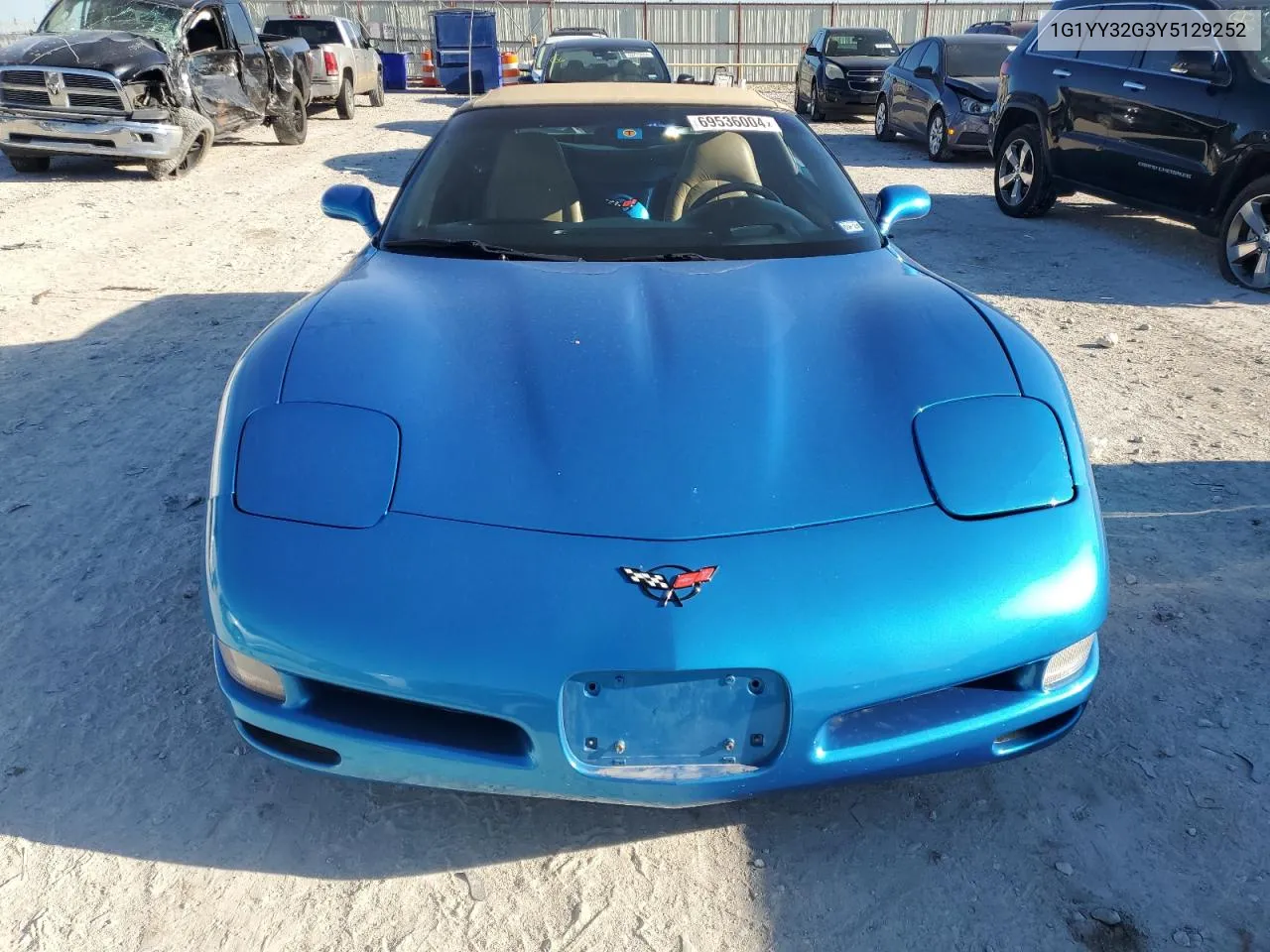 2000 Chevrolet Corvette VIN: 1G1YY32G3Y5129252 Lot: 69536004