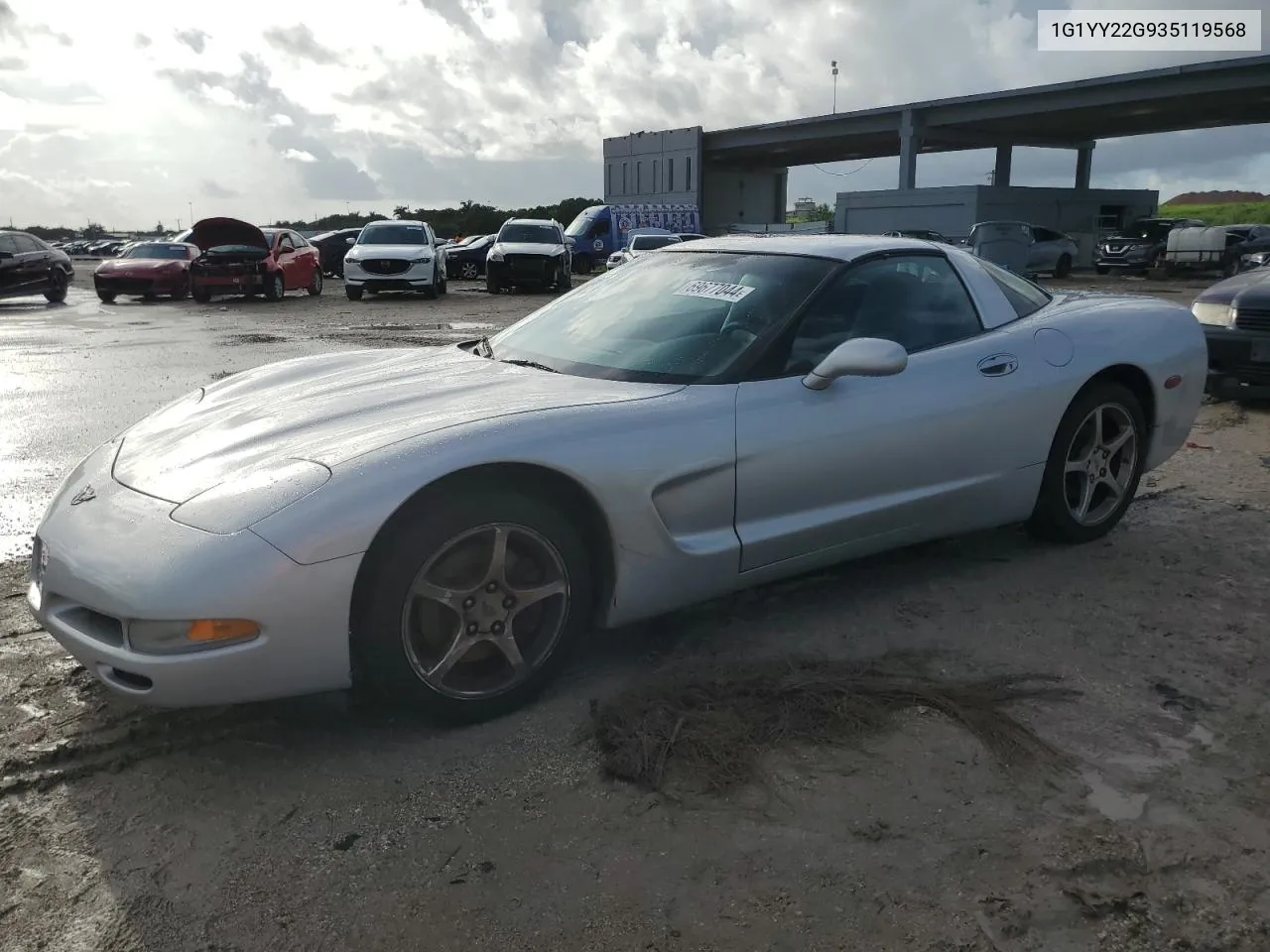 2003 Chevrolet Corvette VIN: 1G1YY22G935119568 Lot: 69677044