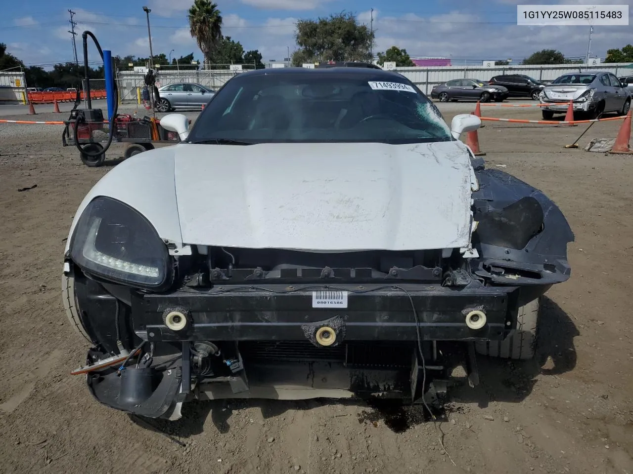 1G1YY25W085115483 2008 Chevrolet Corvette