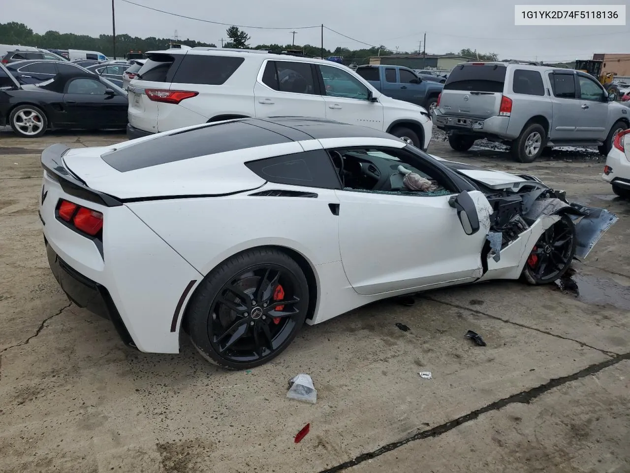 2015 Chevrolet Corvette Stingray Z51 2Lt VIN: 1G1YK2D74F5118136 Lot: 66483294