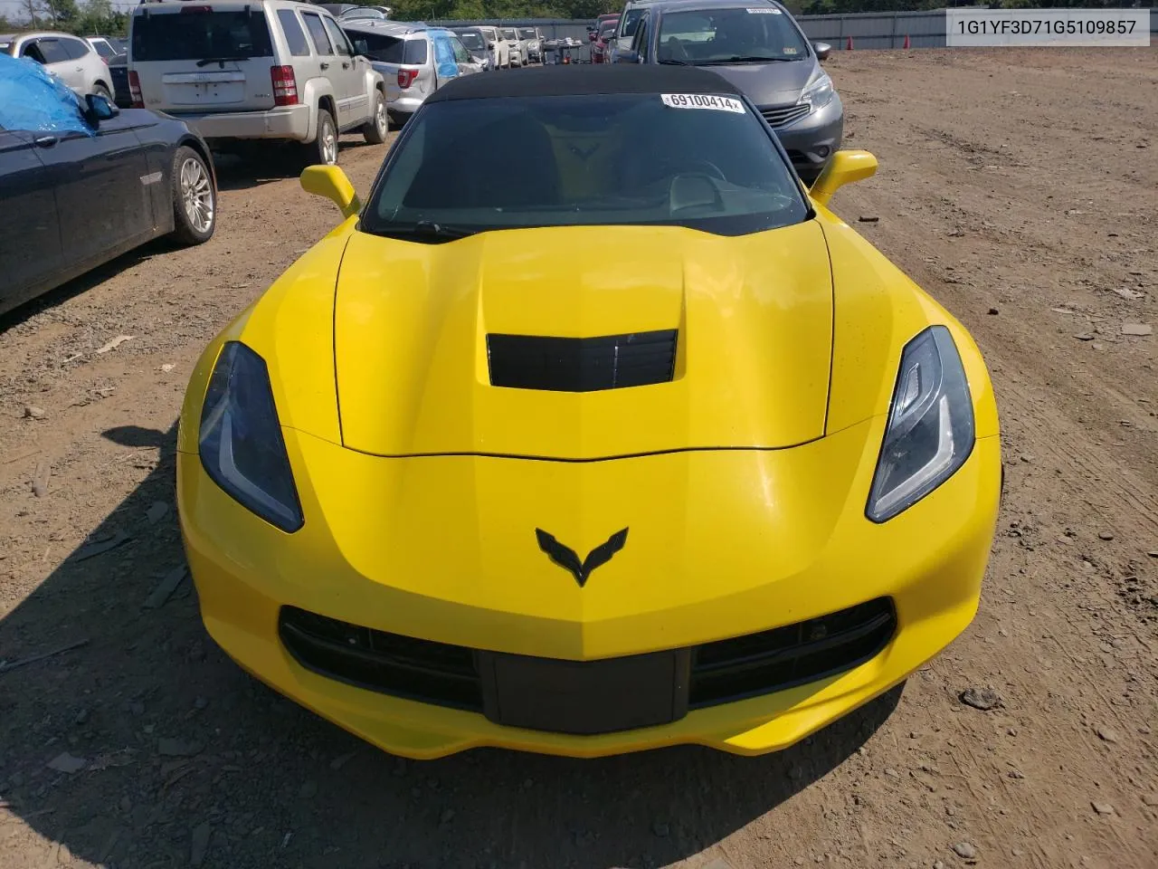 1G1YF3D71G5109857 2016 Chevrolet Corvette Stingray 3Lt