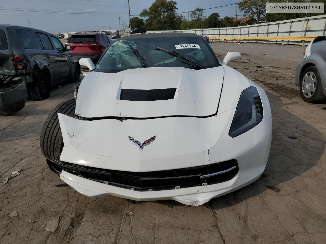 2016 Chevrolet Corvette Stingray 1Lt VIN: 1G1YB3D78G5100939 Lot: 71245244