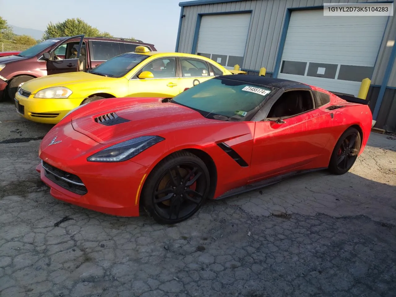 2019 Chevrolet Corvette Stingray Z51 3Lt VIN: 1G1YL2D73K5104283 Lot: 71455174