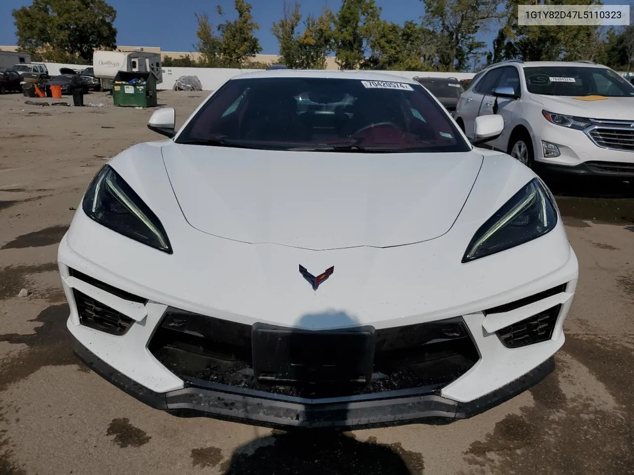 2020 Chevrolet Corvette Stingray 3Lt VIN: 1G1Y82D47L5110323 Lot: 70420574