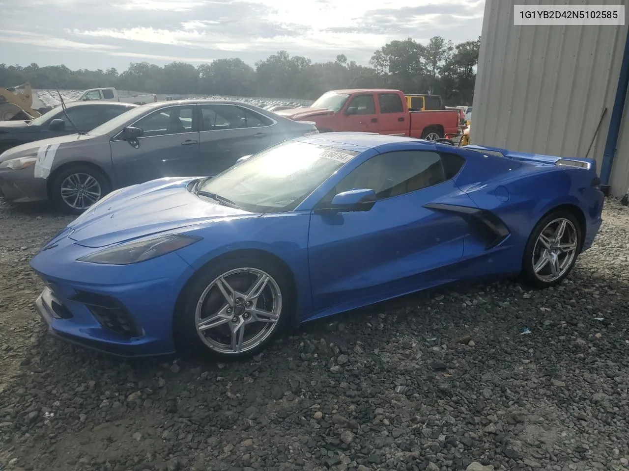 1G1YB2D42N5102585 2022 Chevrolet Corvette Stingray 2Lt