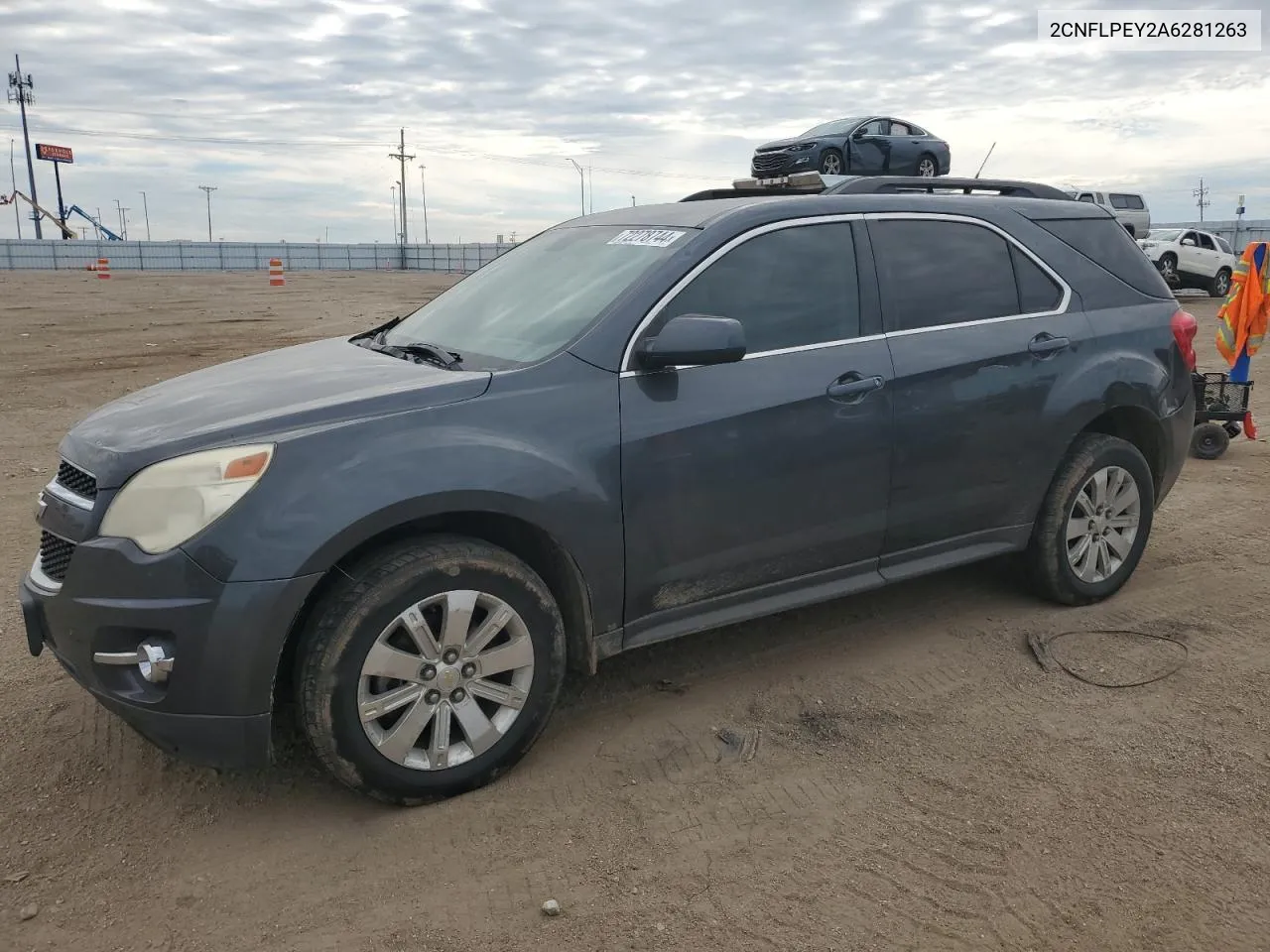 2010 Chevrolet Equinox Lt VIN: 2CNFLPEY2A6281263 Lot: 72278744