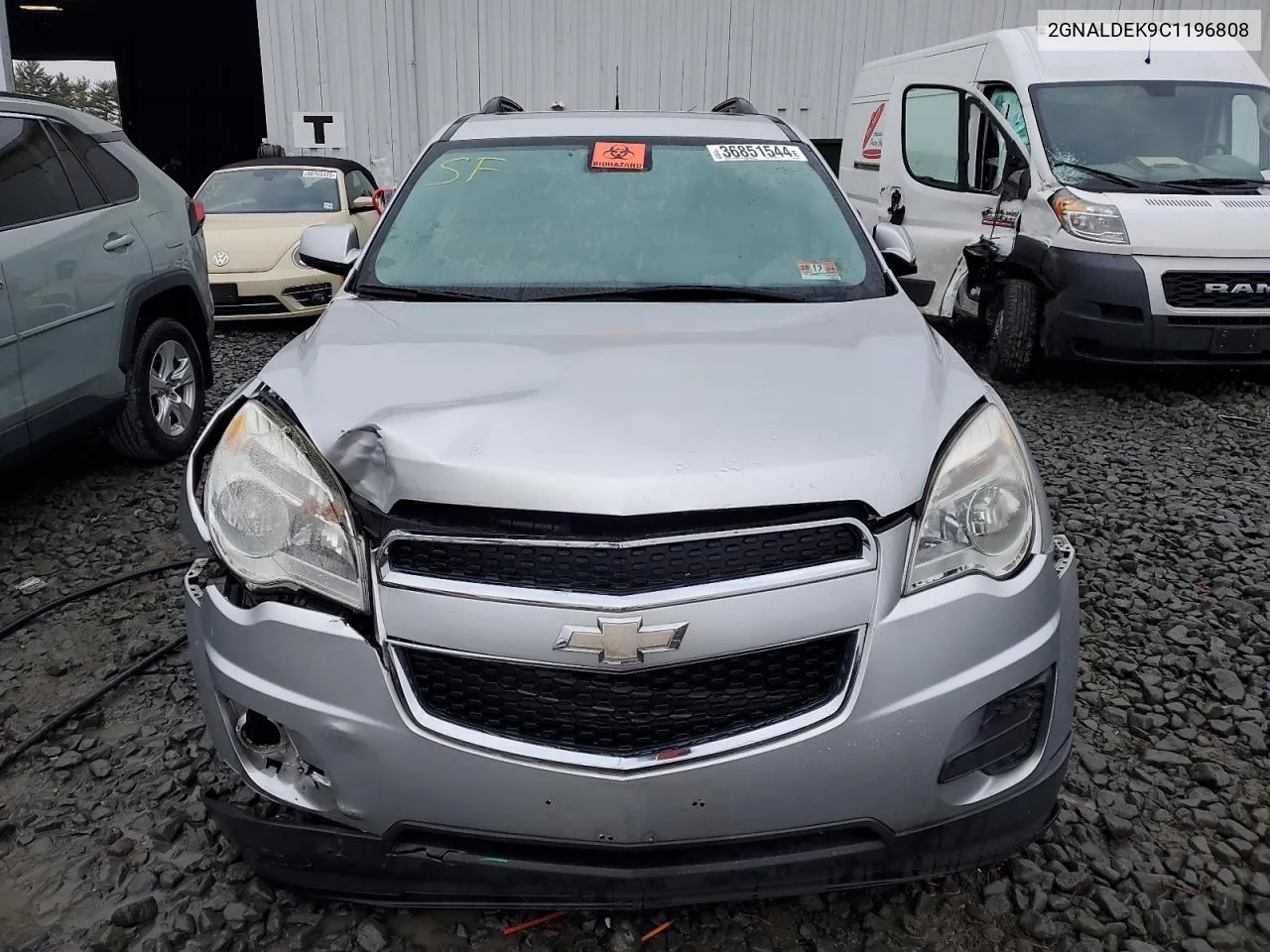 2012 Chevrolet Equinox Lt VIN: 2GNALDEK9C1196808 Lot: 62588624