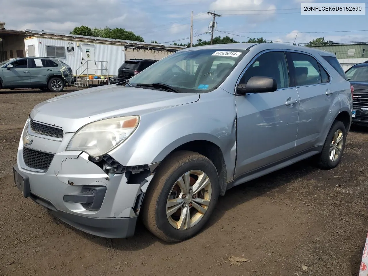 2013 Chevrolet Equinox Ls VIN: 2GNFLCEK6D6152690 Lot: 64506614