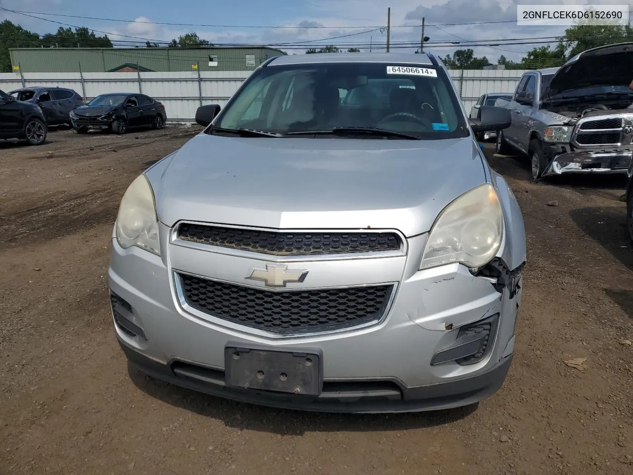 2013 Chevrolet Equinox Ls VIN: 2GNFLCEK6D6152690 Lot: 64506614