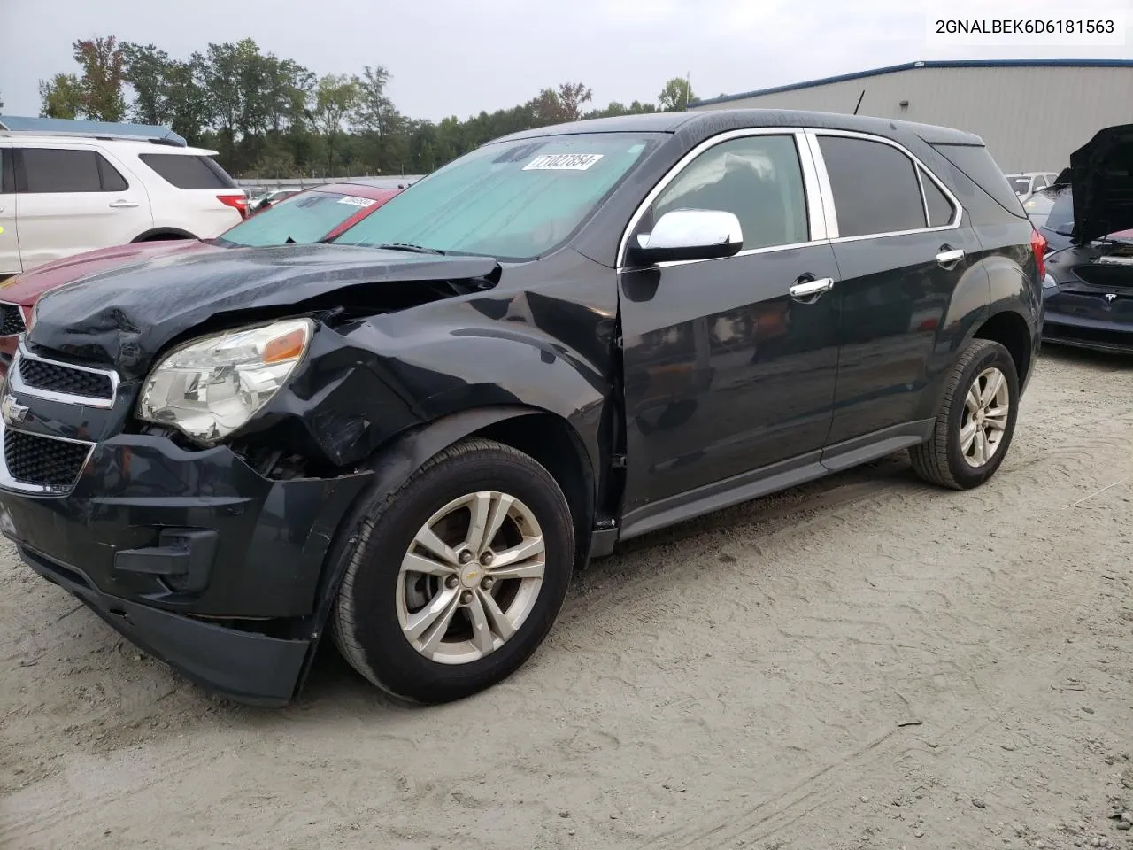 2013 Chevrolet Equinox Ls VIN: 2GNALBEK6D6181563 Lot: 71027854