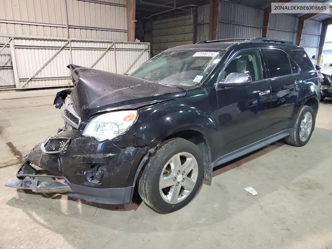 2014 Chevrolet Equinox Ltz VIN: 2GNALDEK8E6308651 Lot: 70998724