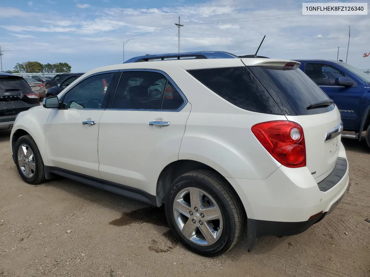 2015 Chevrolet Equinox Ltz VIN: 1GNFLHEK8FZ126340 Lot: 72000404