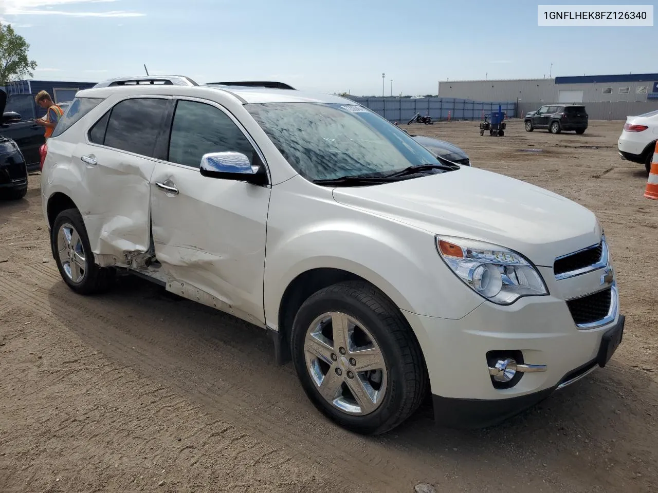 2015 Chevrolet Equinox Ltz VIN: 1GNFLHEK8FZ126340 Lot: 72000404