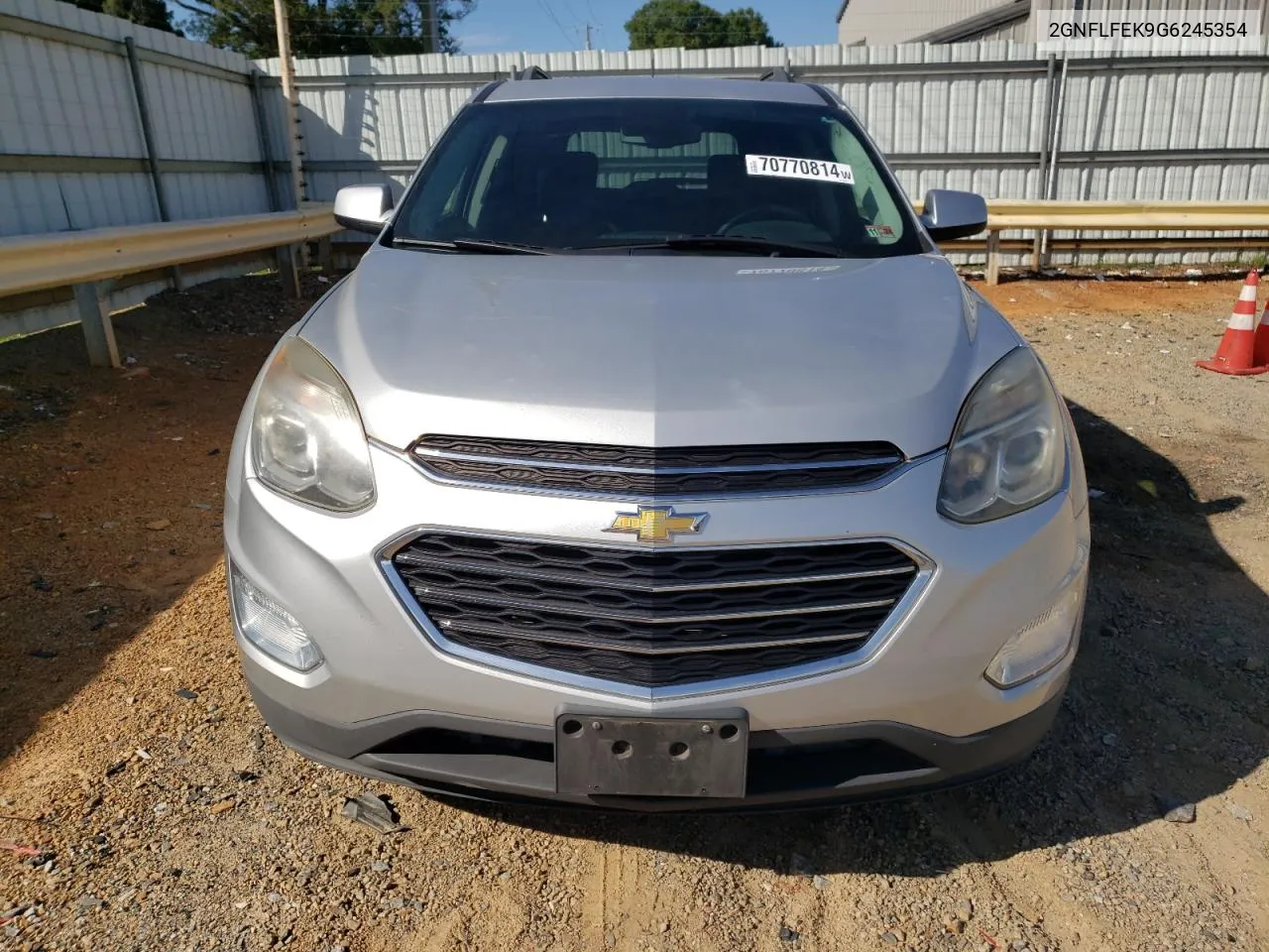 2016 Chevrolet Equinox Lt VIN: 2GNFLFEK9G6245354 Lot: 70770814