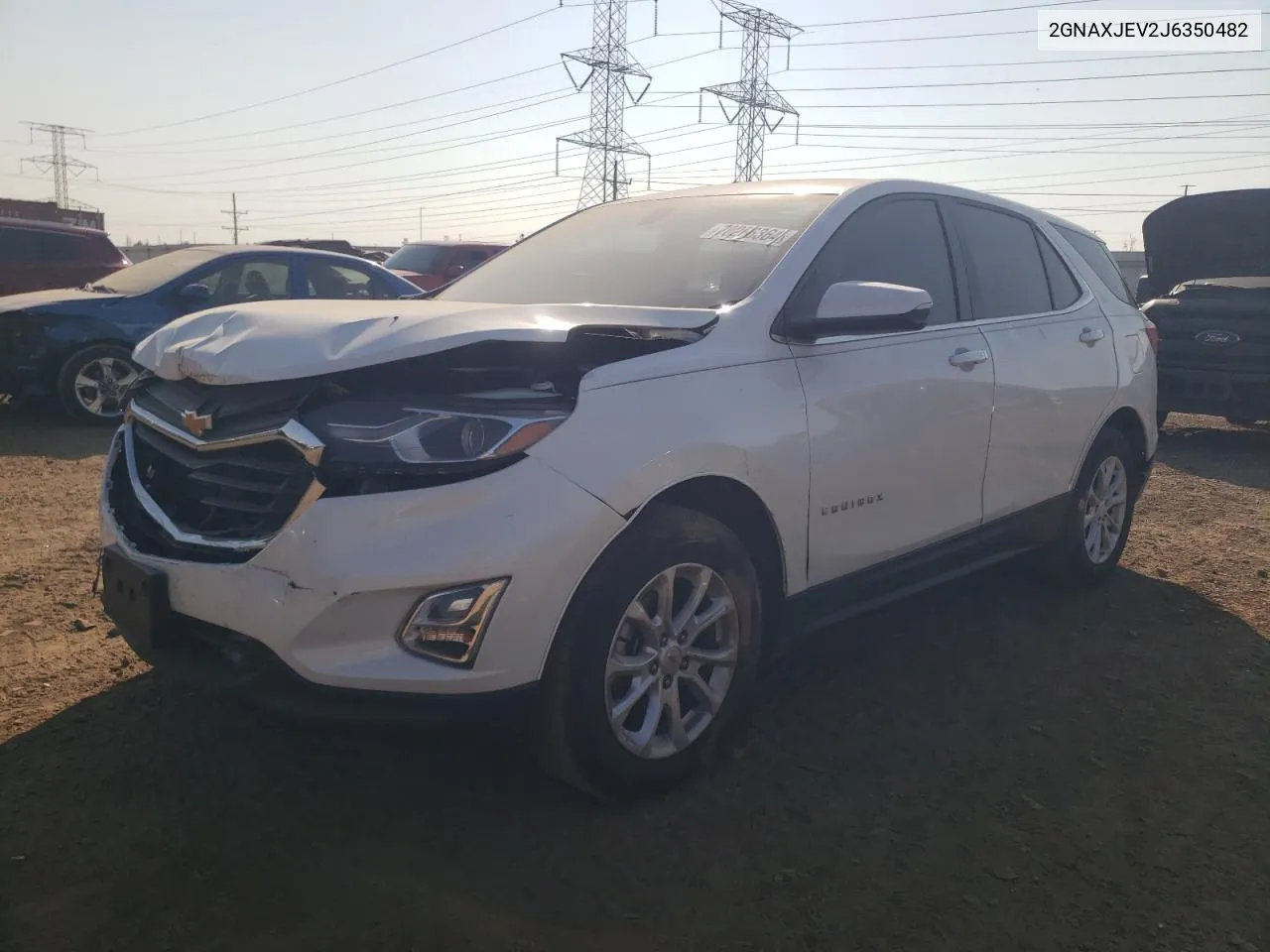 2GNAXJEV2J6350482 2018 Chevrolet Equinox Lt