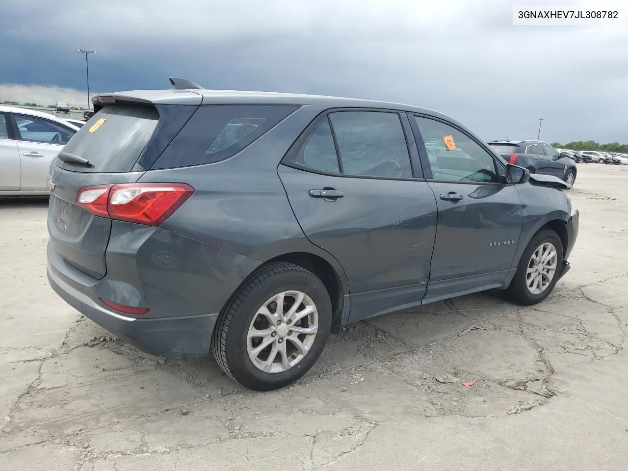 2018 Chevrolet Equinox Ls VIN: 3GNAXHEV7JL308782 Lot: 71293014