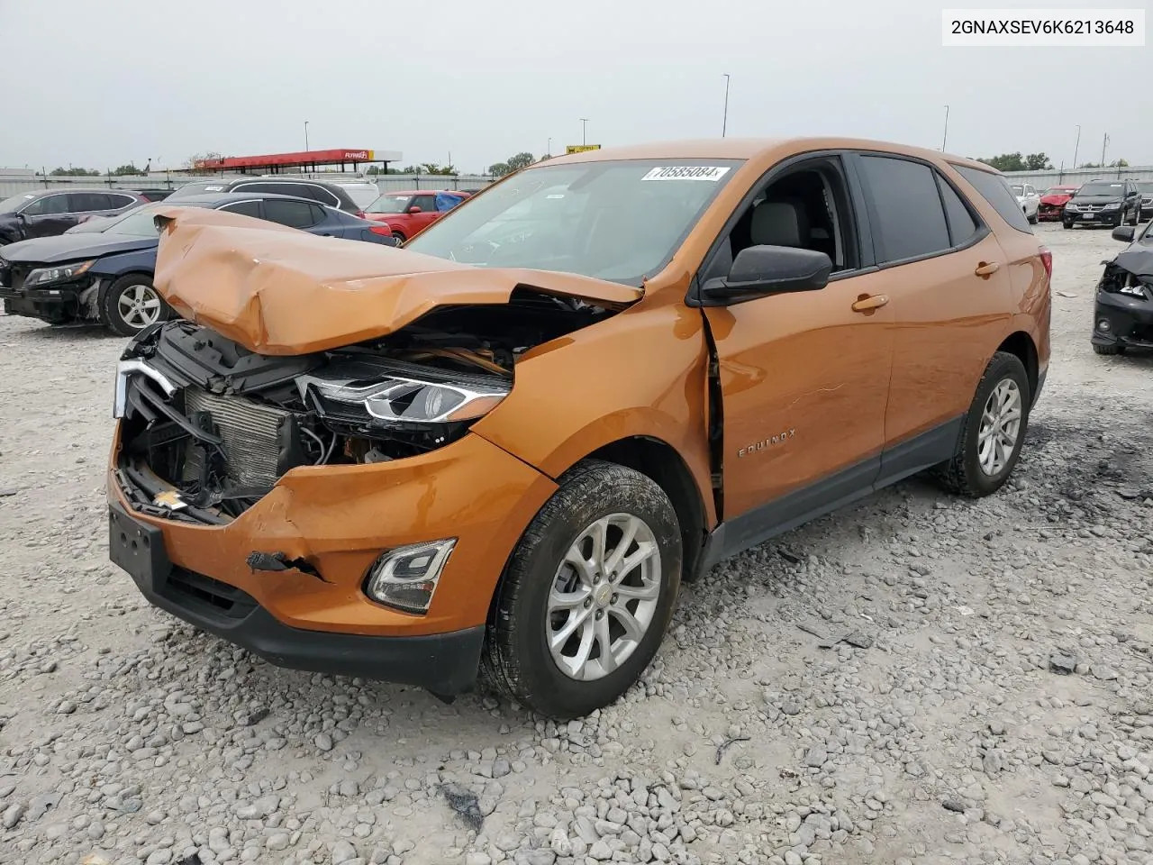 2019 Chevrolet Equinox Ls VIN: 2GNAXSEV6K6213648 Lot: 70585084