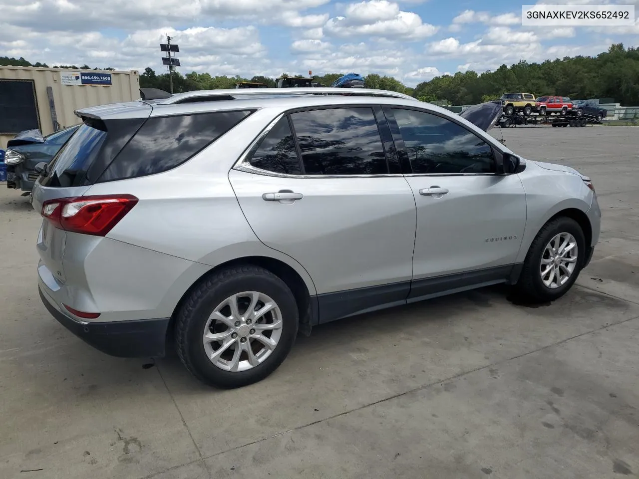 2019 Chevrolet Equinox Lt VIN: 3GNAXKEV2KS652492 Lot: 71801364