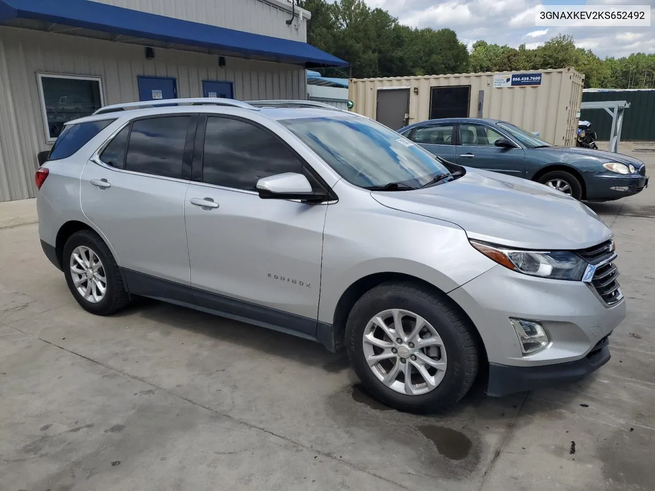 2019 Chevrolet Equinox Lt VIN: 3GNAXKEV2KS652492 Lot: 71801364