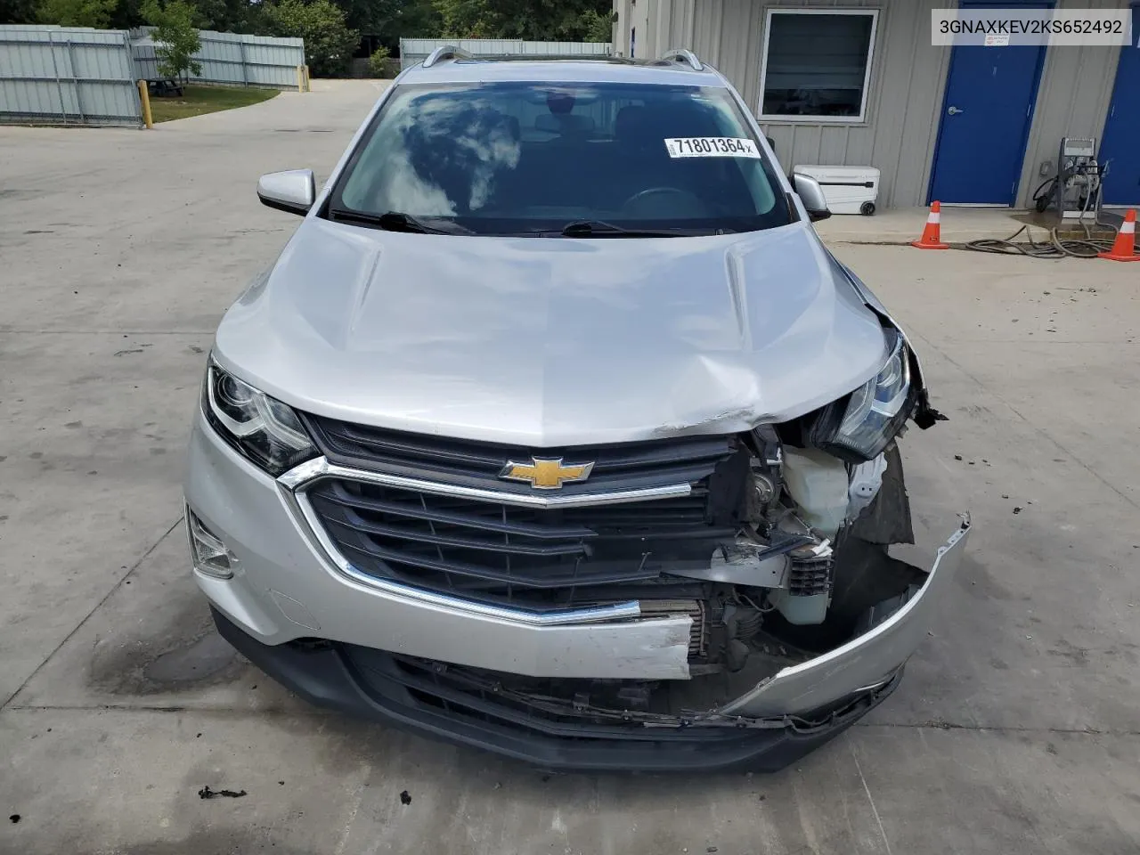 2019 Chevrolet Equinox Lt VIN: 3GNAXKEV2KS652492 Lot: 71801364