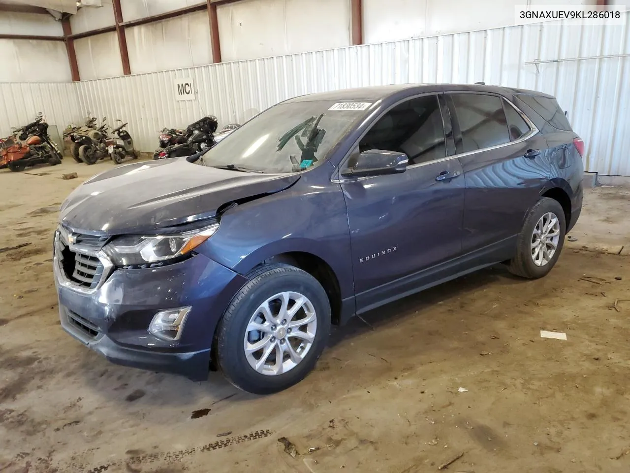 3GNAXUEV9KL286018 2019 Chevrolet Equinox Lt