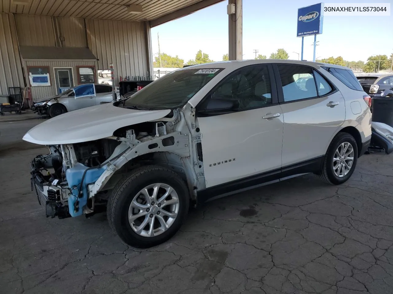 2020 Chevrolet Equinox Ls VIN: 3GNAXHEV1LS573044 Lot: 71410134