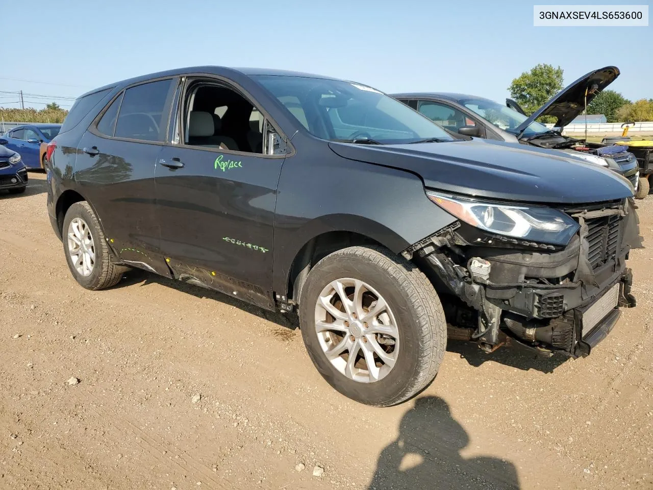 2020 Chevrolet Equinox Ls VIN: 3GNAXSEV4LS653600 Lot: 71487474