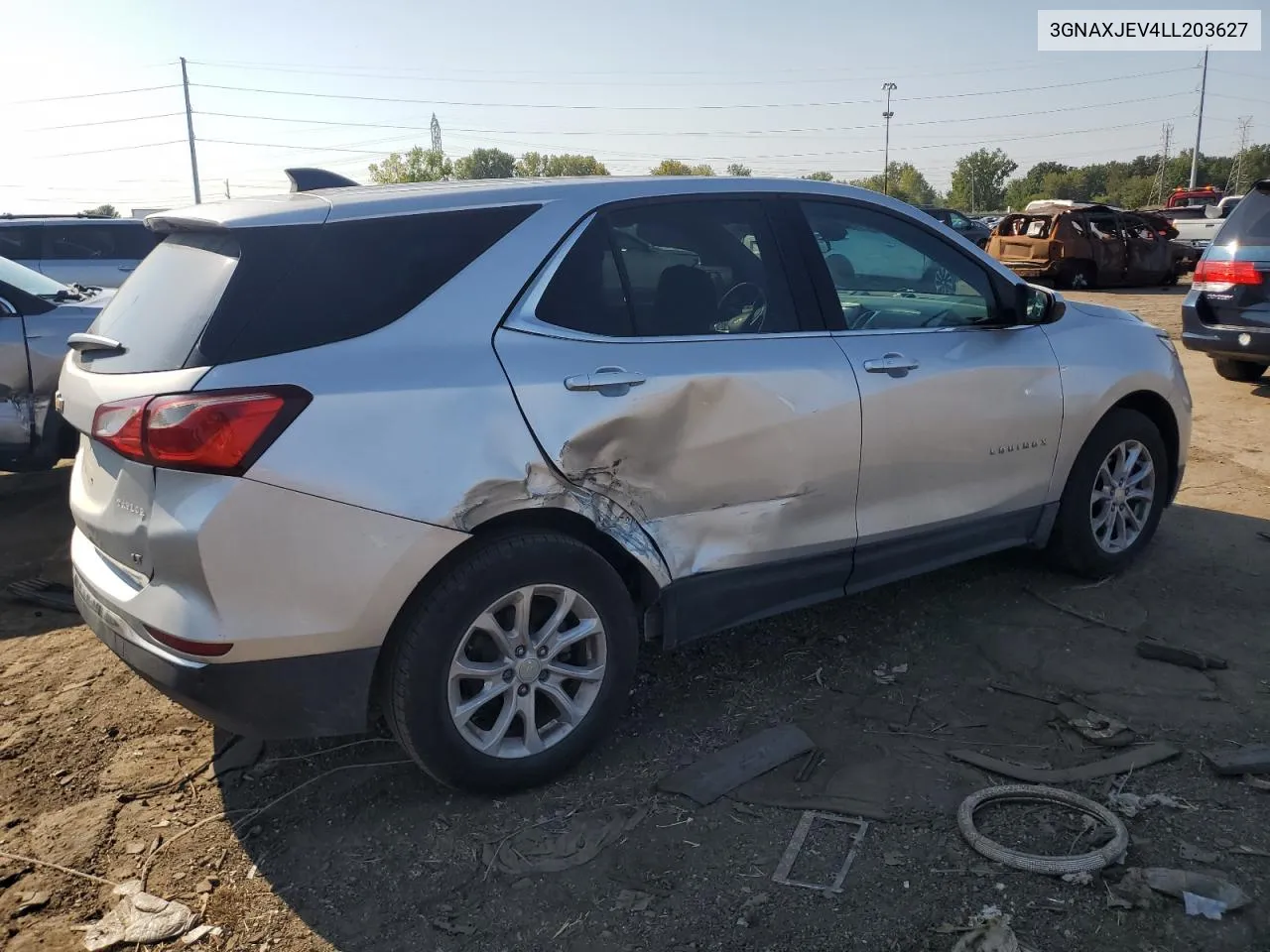 2020 Chevrolet Equinox Lt VIN: 3GNAXJEV4LL203627 Lot: 71539054