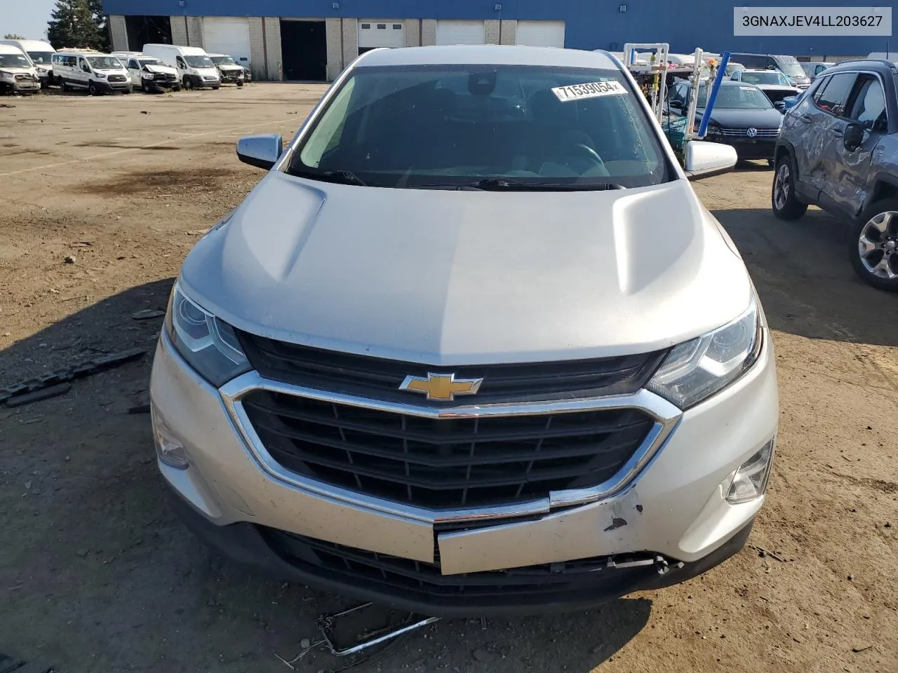 2020 Chevrolet Equinox Lt VIN: 3GNAXJEV4LL203627 Lot: 71539054