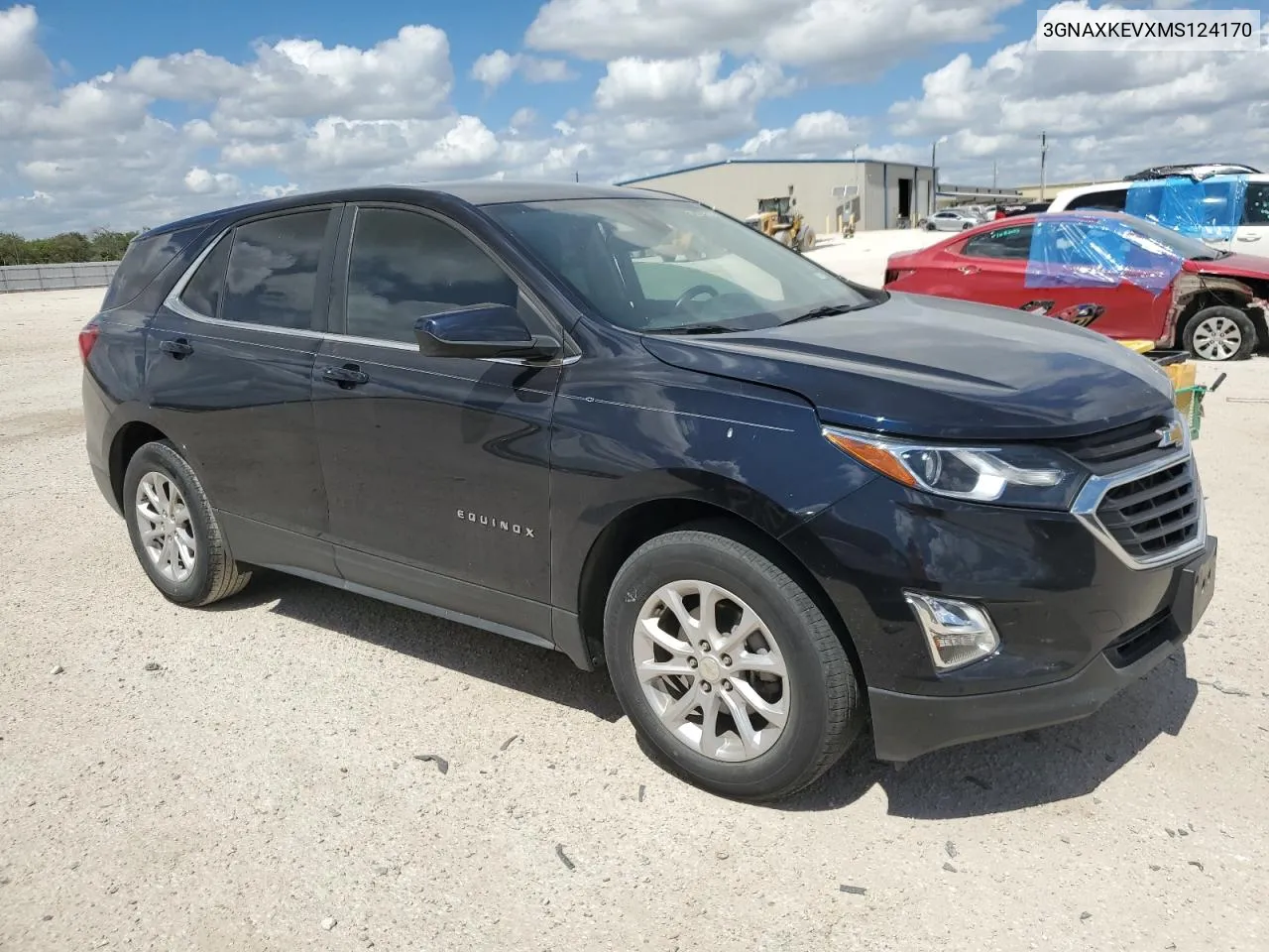 2021 Chevrolet Equinox Lt VIN: 3GNAXKEVXMS124170 Lot: 72087674