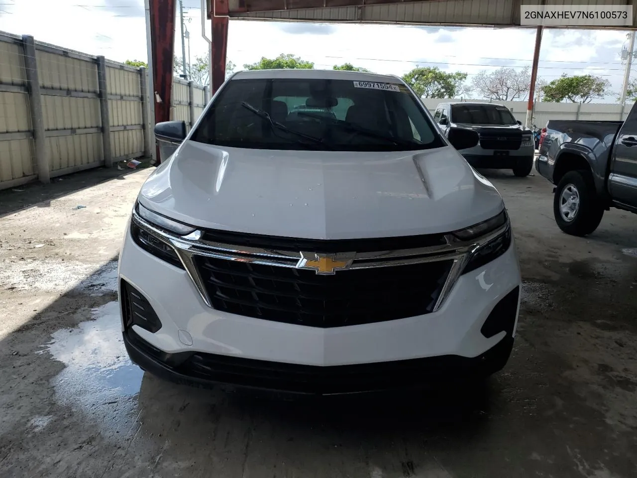 2022 Chevrolet Equinox Ls VIN: 2GNAXHEV7N6100573 Lot: 69971554