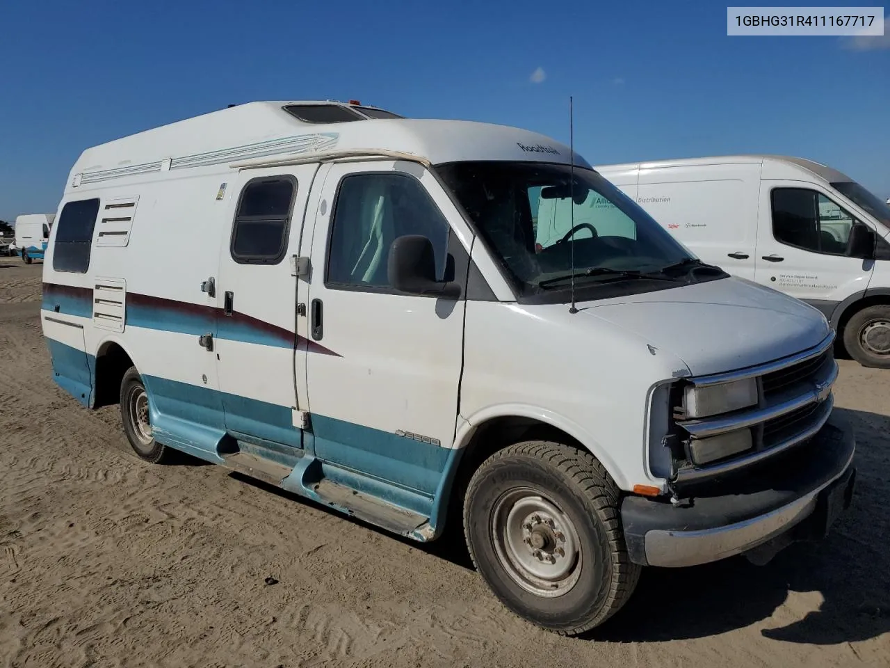 2001 Chevrolet Express Cutaway G3500 VIN: 1GBHG31R411167717 Lot: 70832244