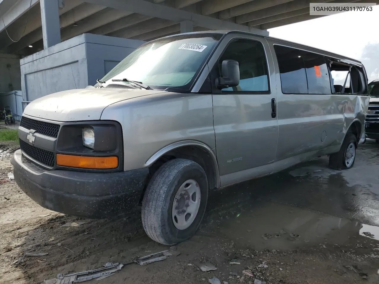 1GAHG39U431170763 2003 Chevrolet Express G3500