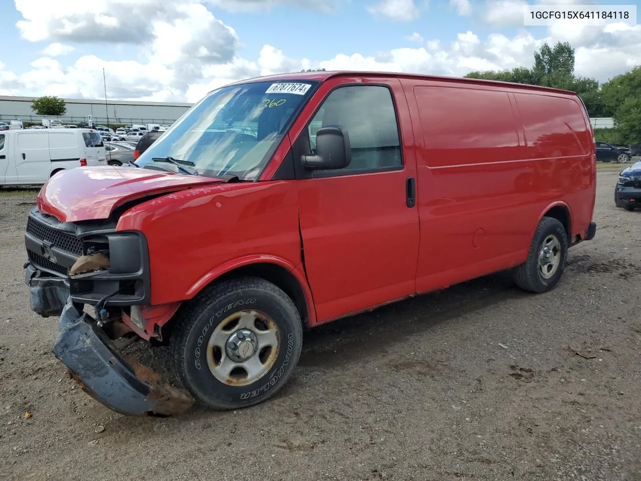 2004 Chevrolet Express G1500 VIN: 1GCFG15X641184118 Lot: 67877674