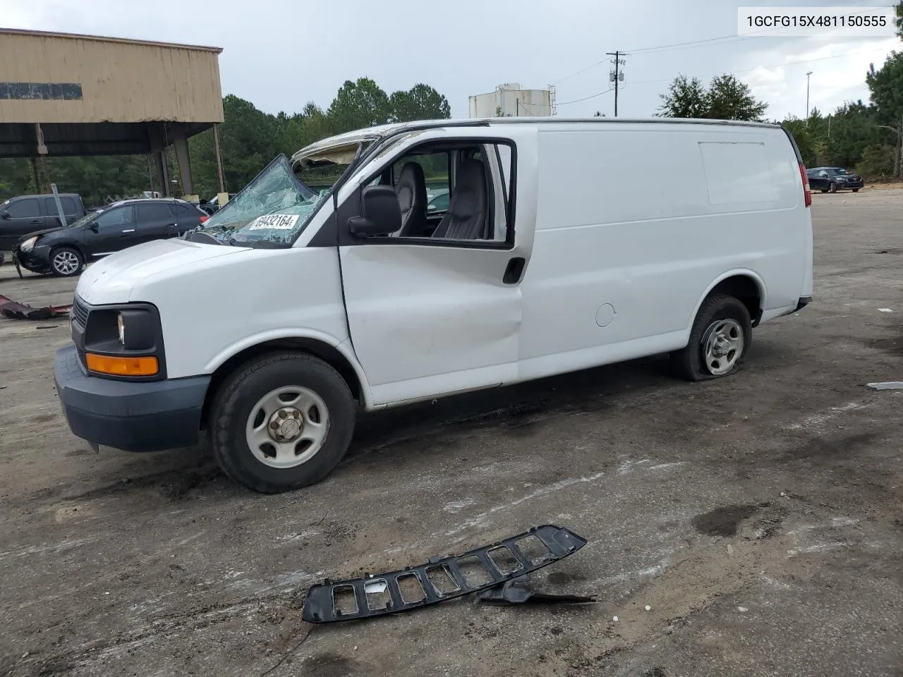 2008 Chevrolet Express G1500 VIN: 1GCFG15X481150555 Lot: 70487724