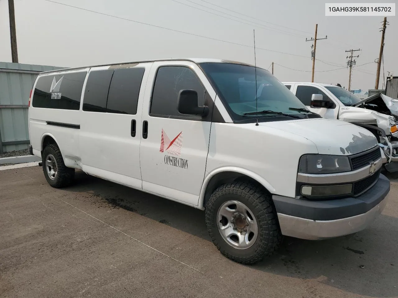 2008 Chevrolet Express G3500 VIN: 1GAHG39K581145702 Lot: 71266304