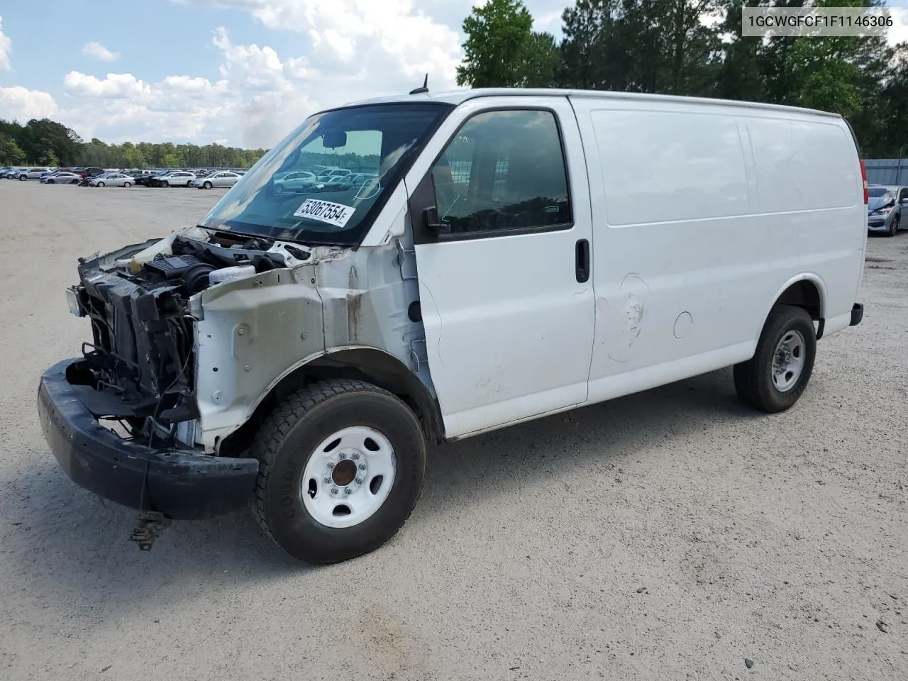 2015 Chevrolet Express G2500 VIN: 1GCWGFCF1F1146306 Lot: 53067554