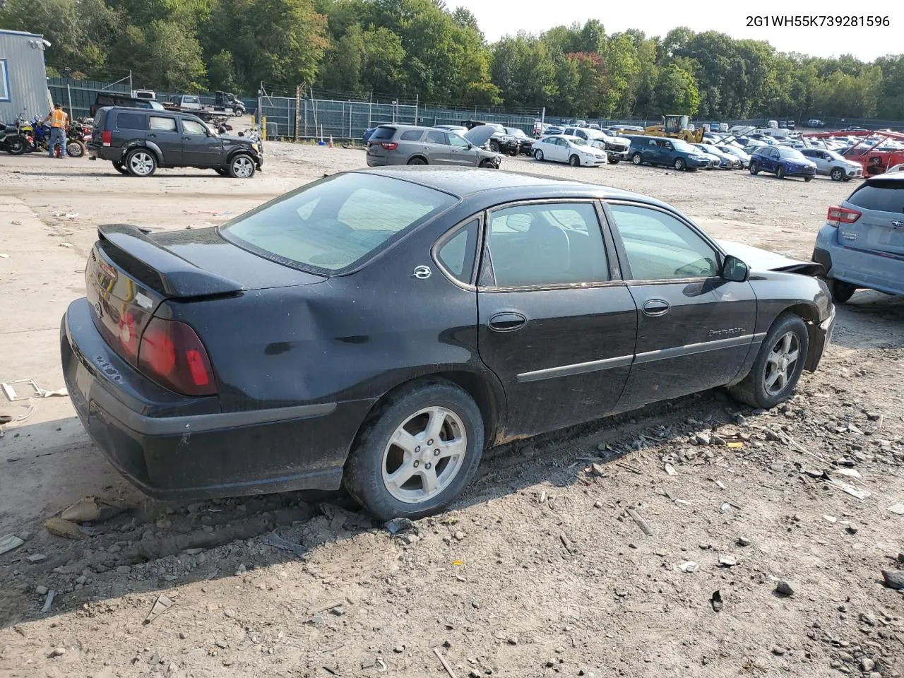 2003 Chevrolet Impala Ls VIN: 2G1WH55K739281596 Lot: 71282454